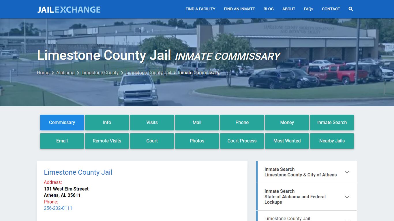 Inmate Commissary, Care Packs - Limestone County Jail, AL